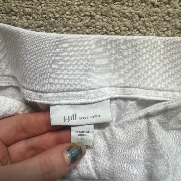 White Linen Pants - Picture 3 of 3